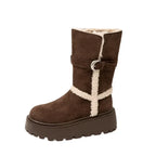 Danna™ | Botas de invierno con plataforma de diseño moderno y acogedor