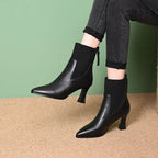 Clara™ | Botas con plataforma de Cuero
