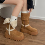 Danna™ | Botas de invierno con plataforma de diseño moderno y acogedor