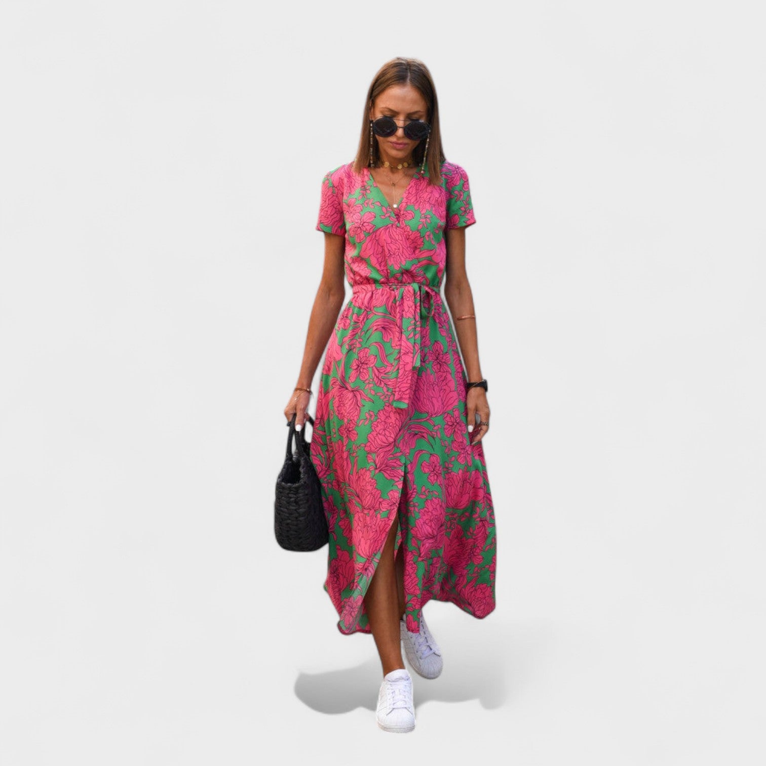Vestido Lirio Rosa™ | Estilo Boho Chic