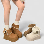 Irene™ | Botas con plataforma con hebilla elegante y forro cálido de peluche