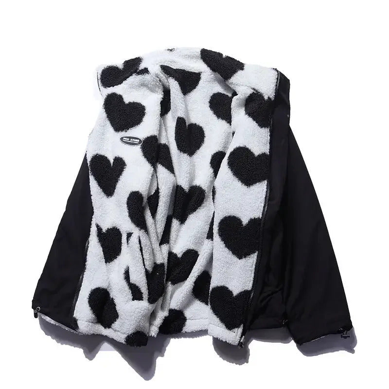 Cecil™ | Abrigo reversible de corazones