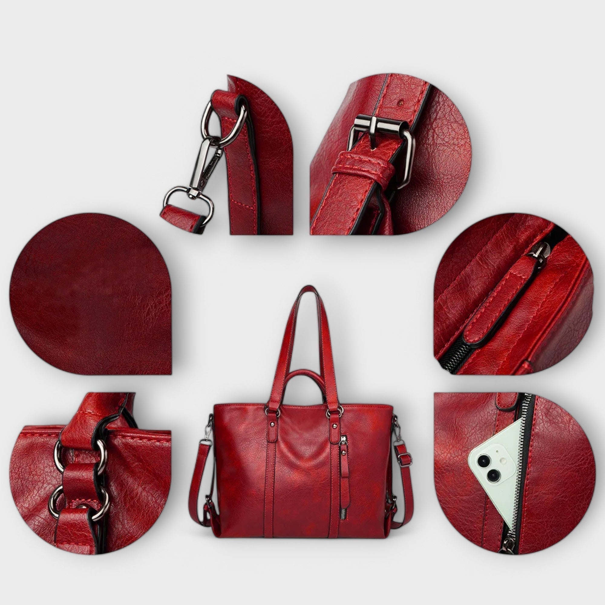 Maria™ | Bolso grande de piel