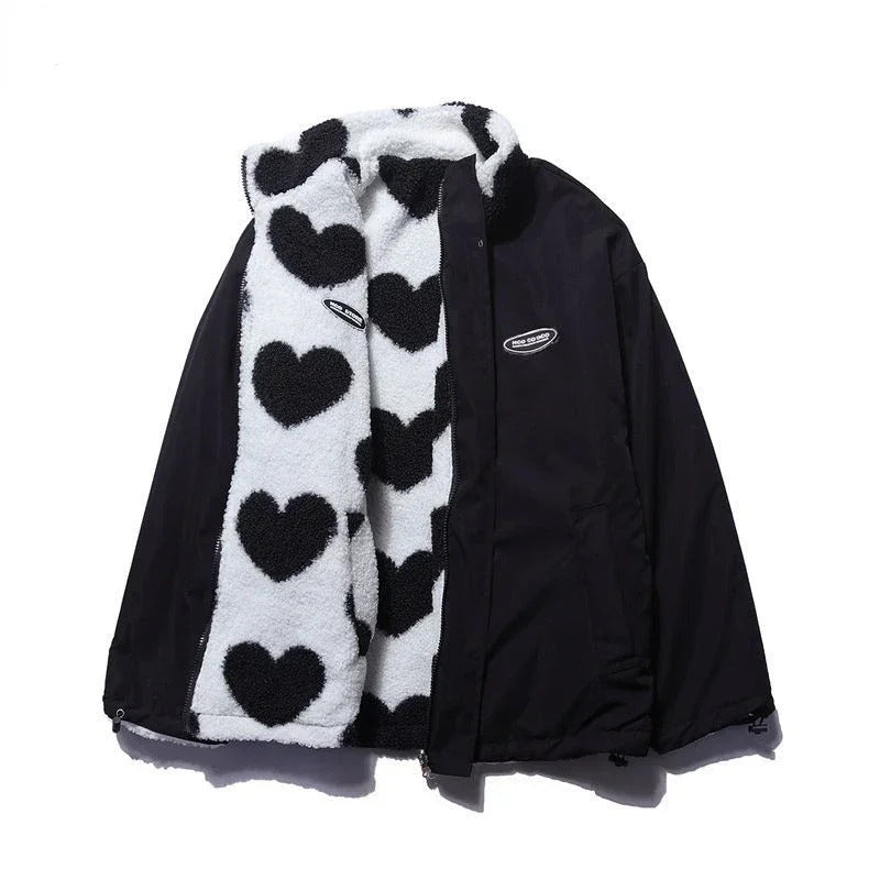 Cecil™ | Abrigo reversible de corazones