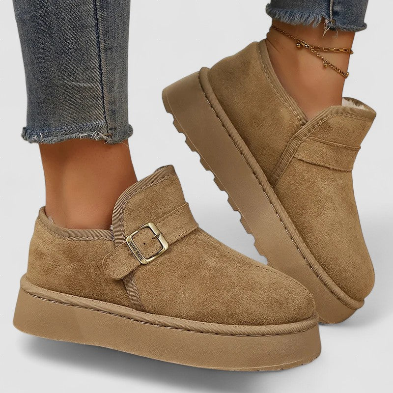 Aurora™ | Botas con plataforma de ante sintético con forro cálido y suela antideslizante