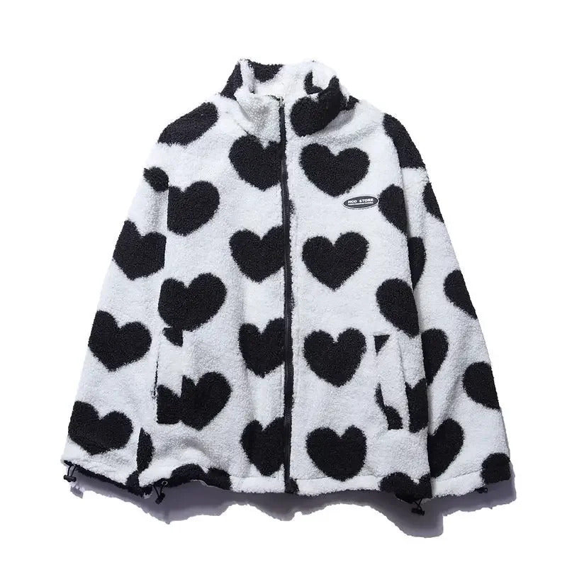 Cecil™ | Abrigo reversible de corazones
