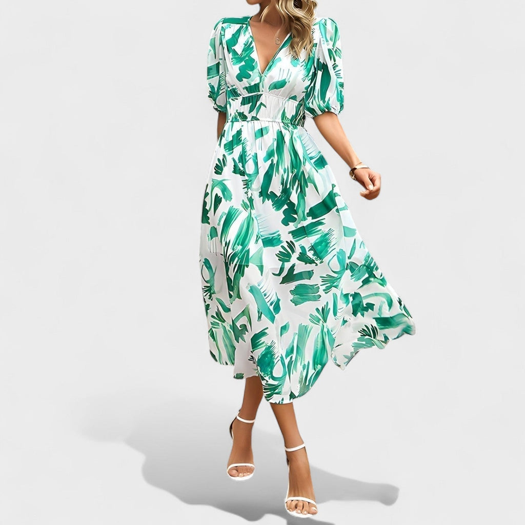 Clara™ | Vestido Midi Floral Elegante