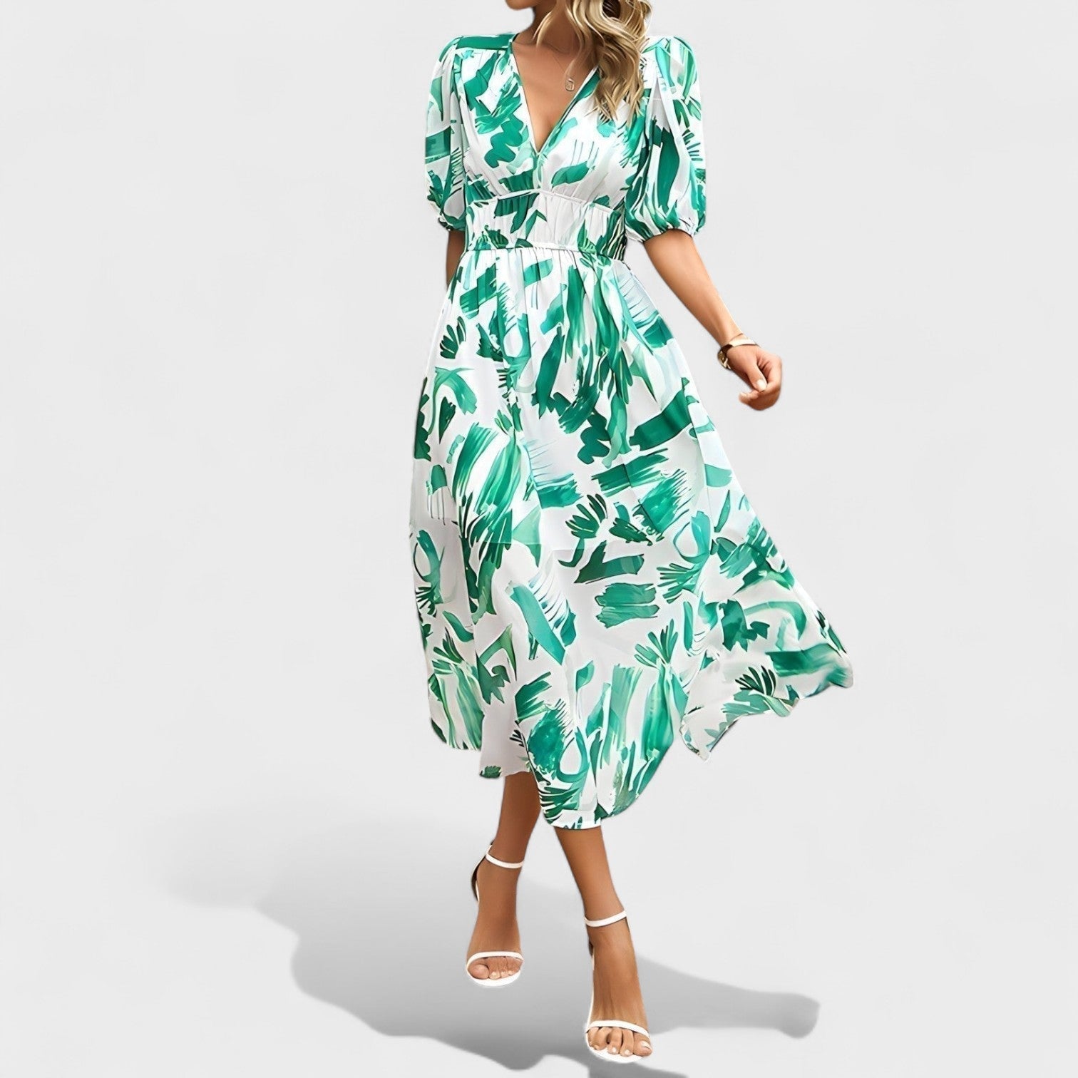 Clara™ | Vestido Midi Floral Elegante