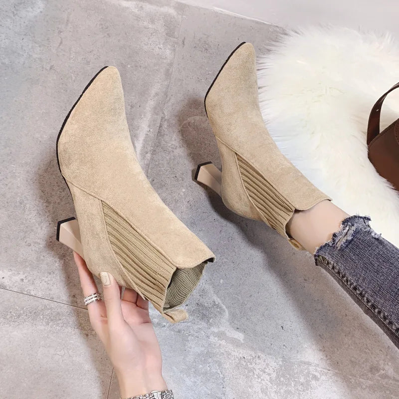 Rita™ | Botas con plataforma de ante