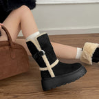 Danna™ | Botas de invierno con plataforma de diseño moderno y acogedor