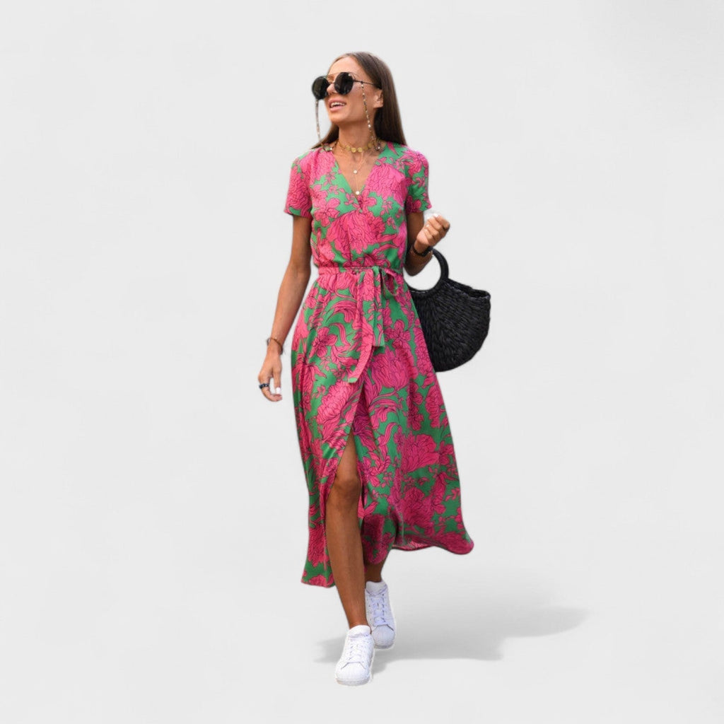 Vestido Lirio Rosa™ | Estilo Boho Chic