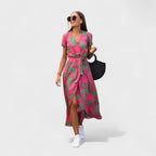 Vestido Lirio Rosa™ | Estilo Boho Chic