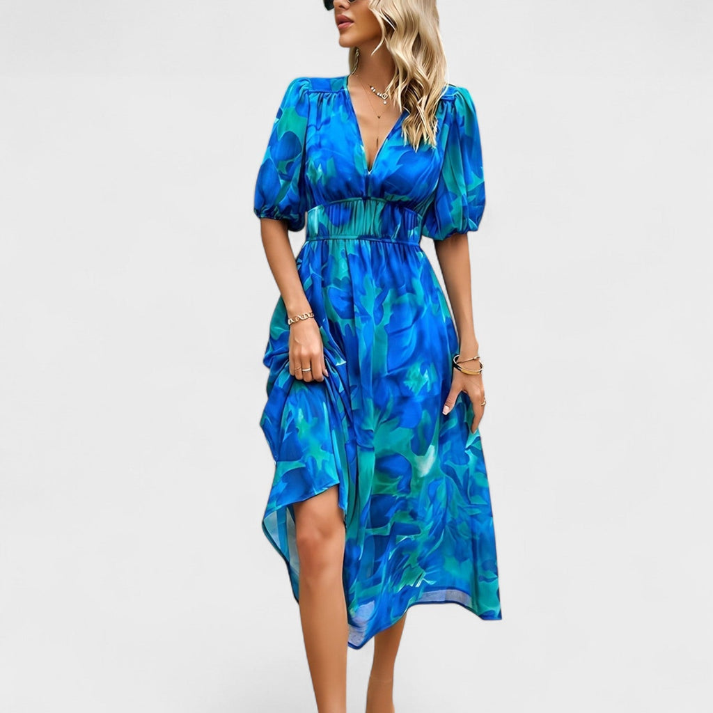 Clara™ | Vestido Midi Floral Elegante