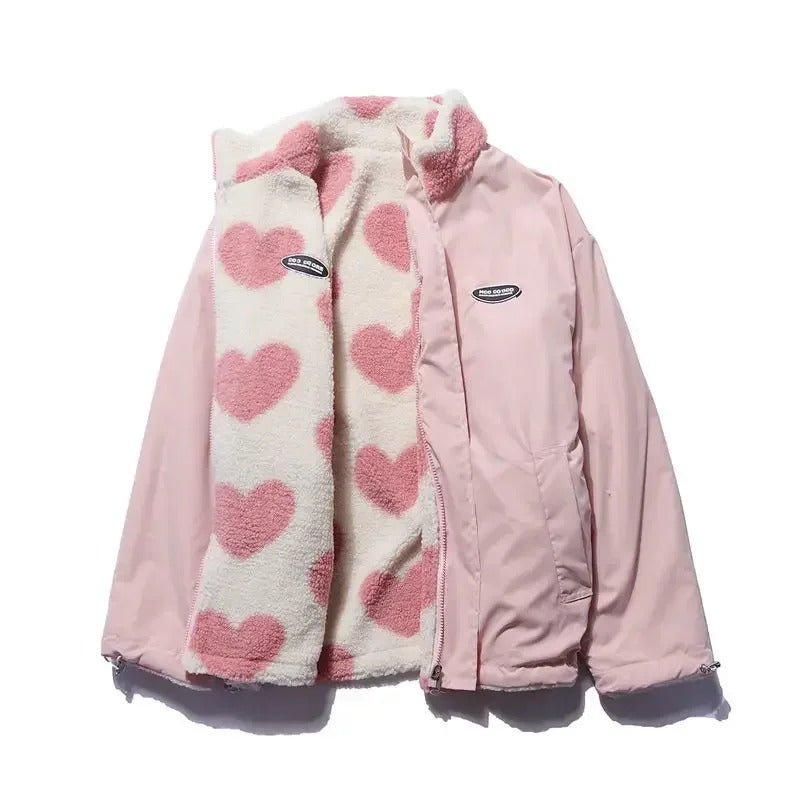 Cecil™ | Abrigo reversible de corazones