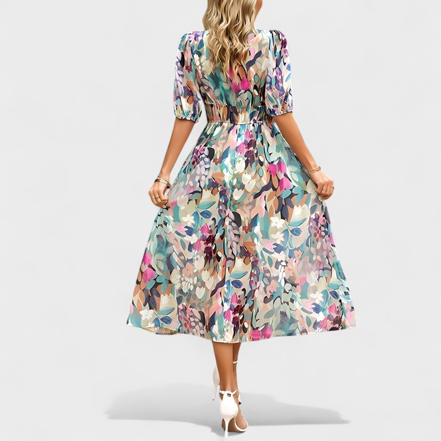 Clara™ | Vestido Midi Floral Elegante