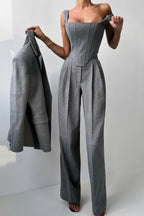 Elegance™ | Conjunto de tres piezas con blazer cruzado