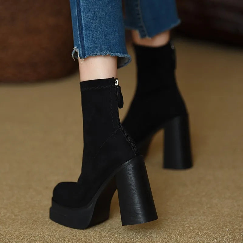 Olga™ | Botas con estilo moderno y la comodidad de la gamuza