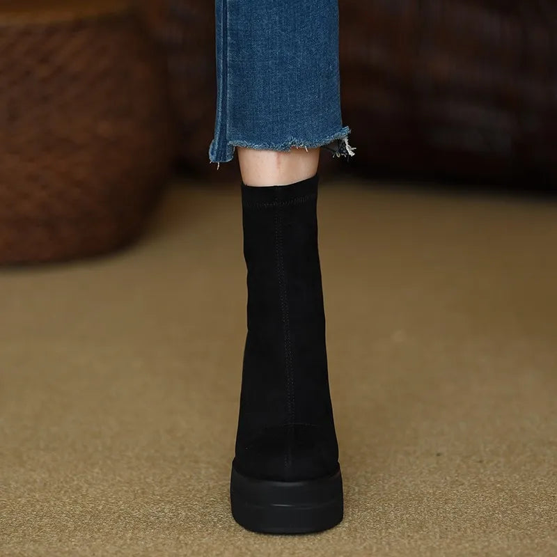 Olga™ | Botas con estilo moderno y la comodidad de la gamuza