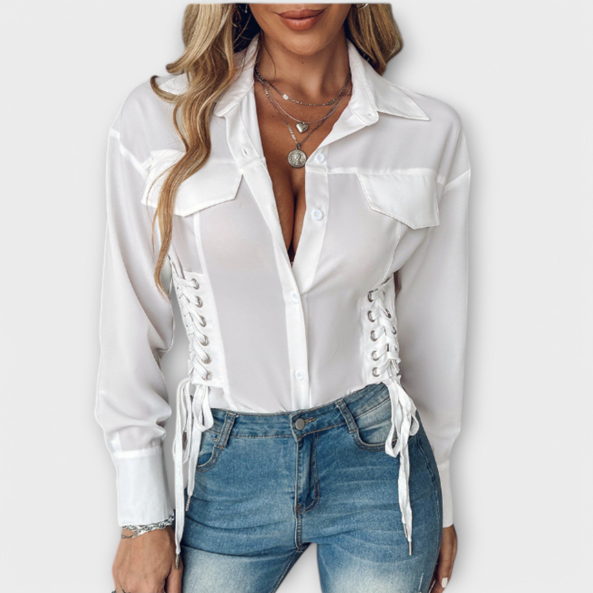 Natalie™ | Blusa de manga larga