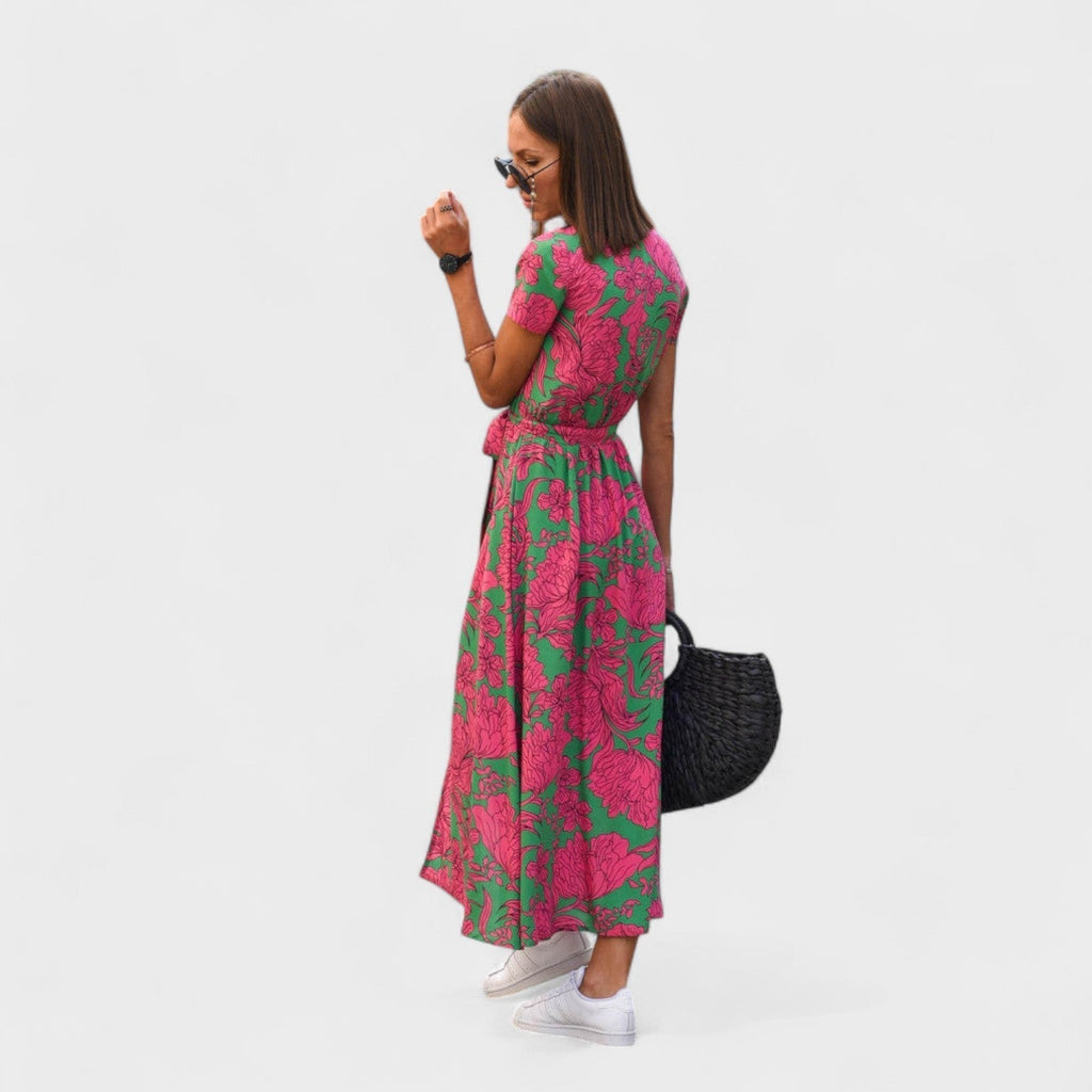 Vestido Lirio Rosa™ | Estilo Boho Chic