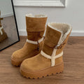 Danna™ | Botas de invierno con plataforma de diseño moderno y acogedor