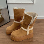 Danna™ | Botas de invierno con plataforma de diseño moderno y acogedor