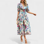 Clara™ | Vestido Midi Floral Elegante