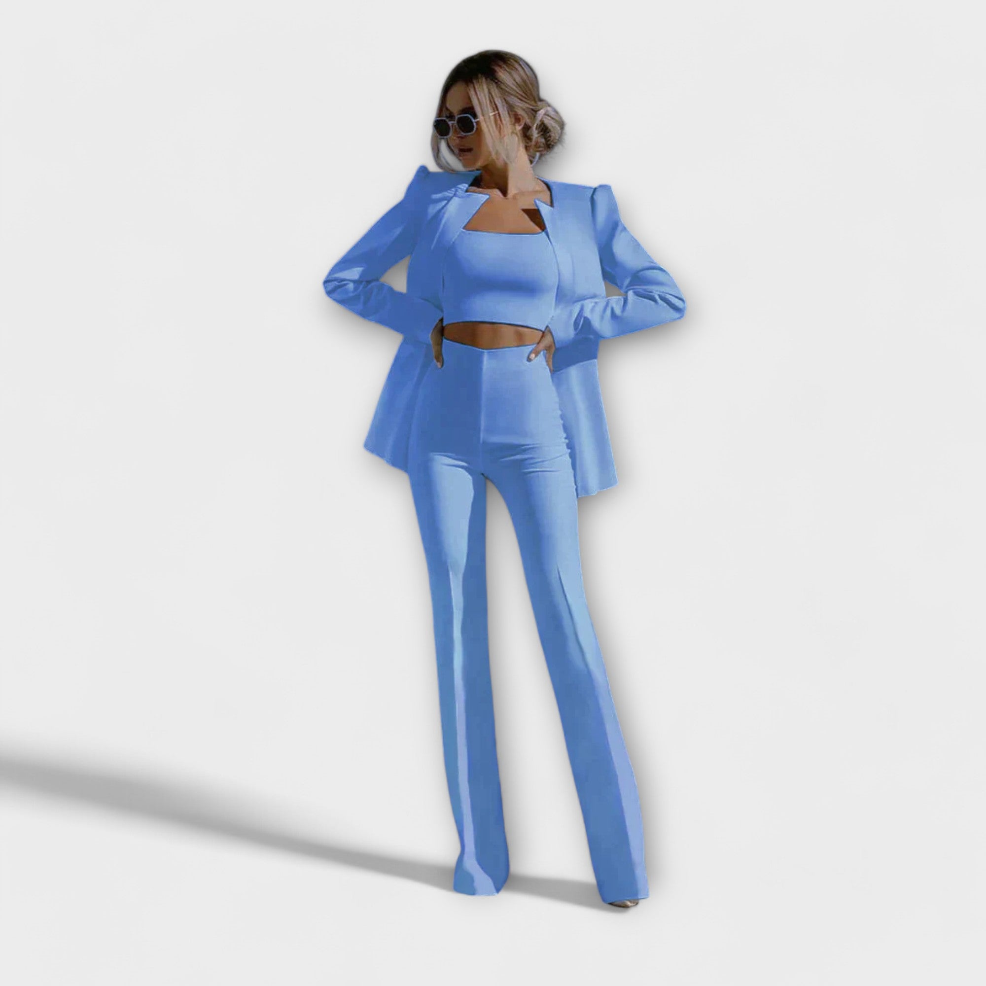 Selina™ | Elegante Conjunto de 3 Piezas (Blazer, Top y Pantalones)