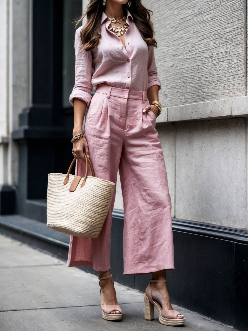 Isadora™ | Look Casual Chic en Rosa Suave