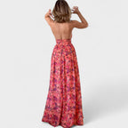 Floraria™ | Vestido largo con tirantes y espalda descubierta