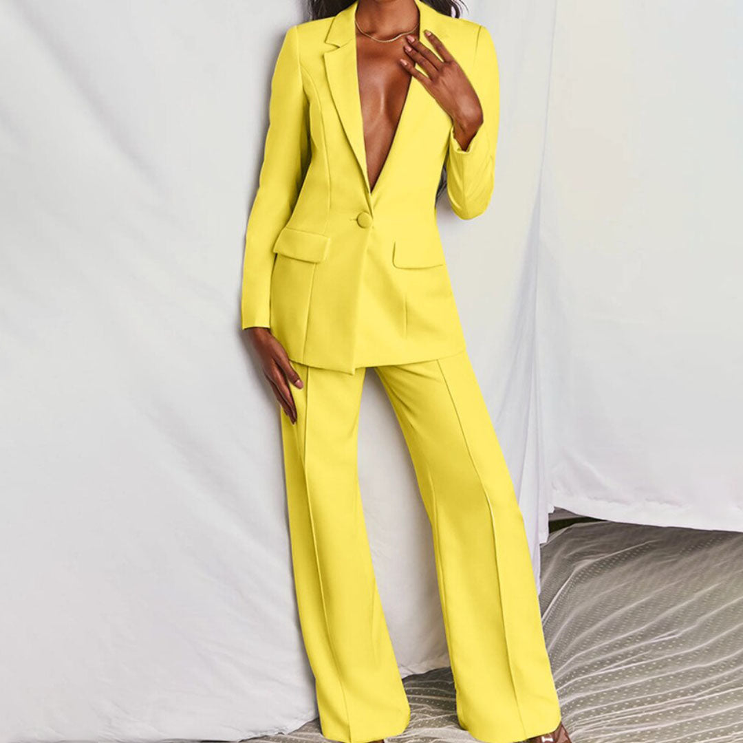 Lara™ | Elegante Blazer y Conjunto de Pantalones