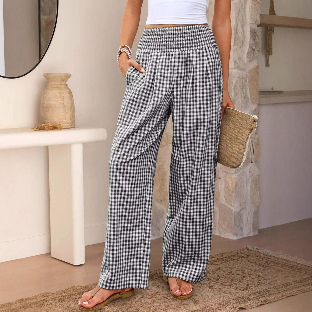 Plaid™ | Pantalones Largos Elegantes