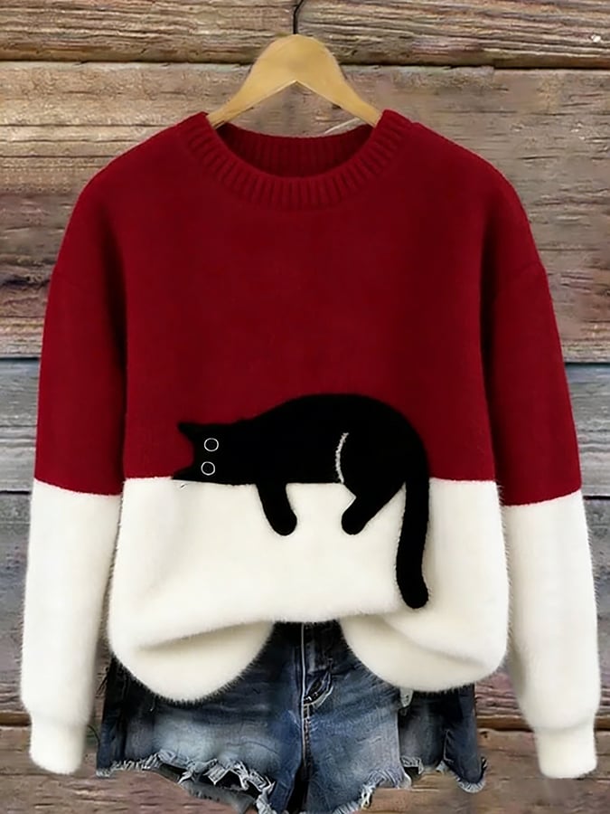 LUNA™ | Sudadera Femenina con Estampado de Gato