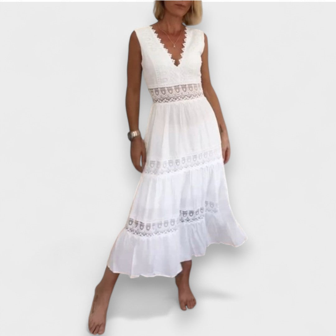 Kim™ | Vestido de Encaje con Escote en V