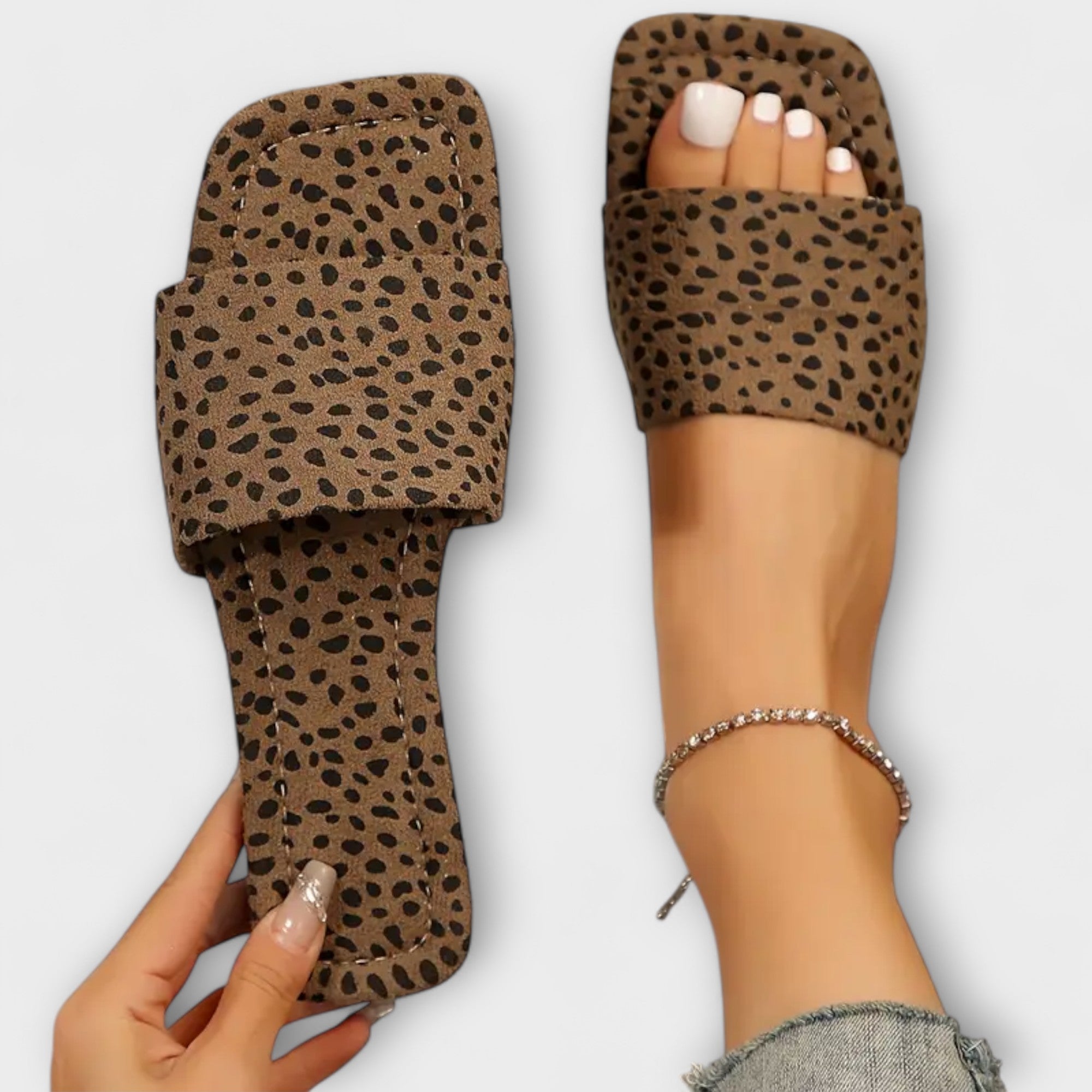 Elisabete™ | Mocasines planos con estampado de leopardo