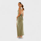 Sarella™ | Vestido largo con espalda descubierta y lazo