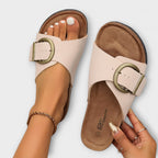 Margie™ | Sandalias de corcho para mujer con diseño de hebilla