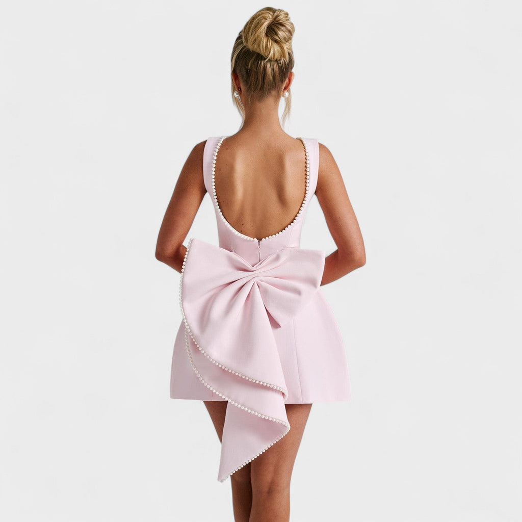 Carrie™ | Mini vestido con cinta de perlas