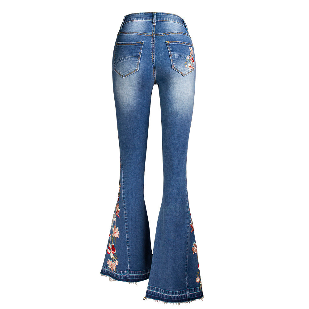 Elouize™ | Jeans Largos con Bordado 3D