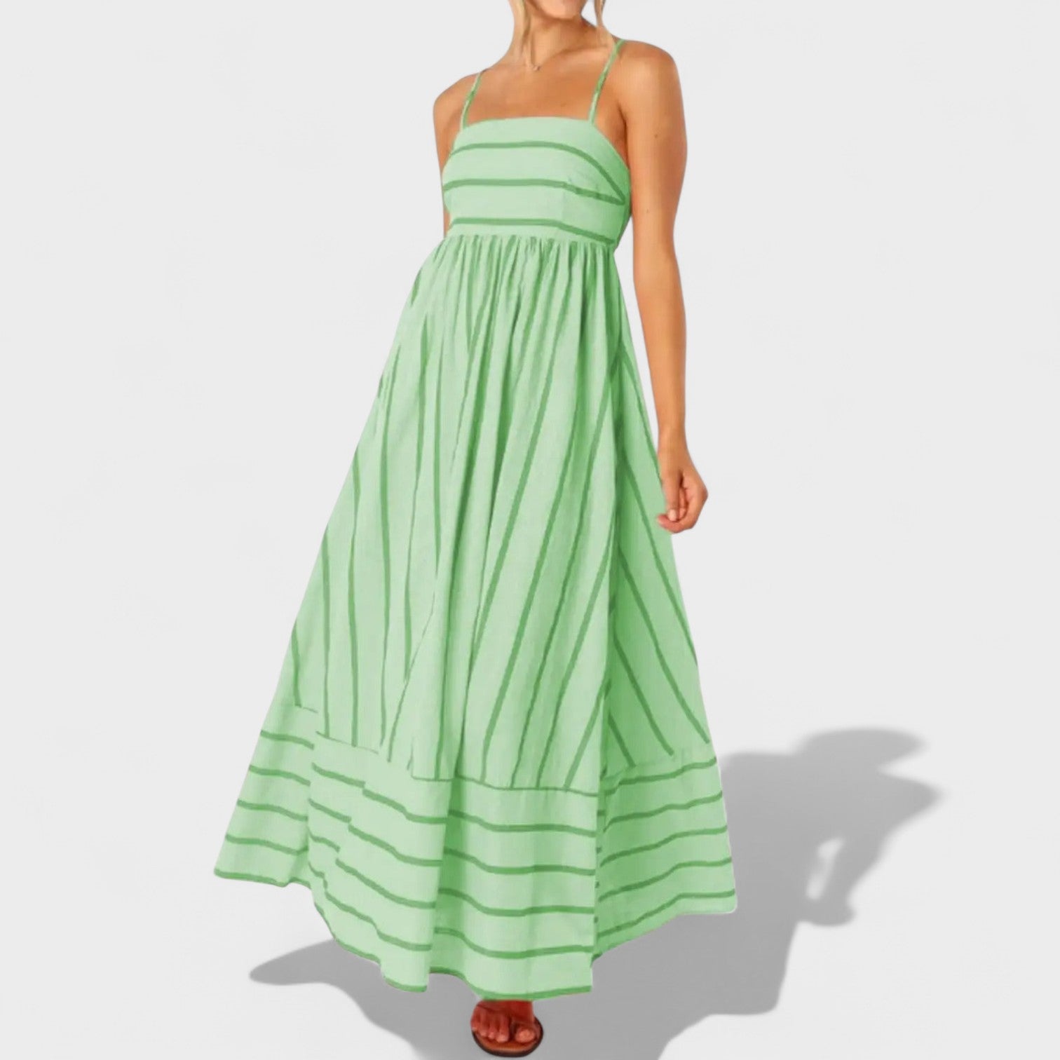 Isabel™ | Vestido largo a rayas