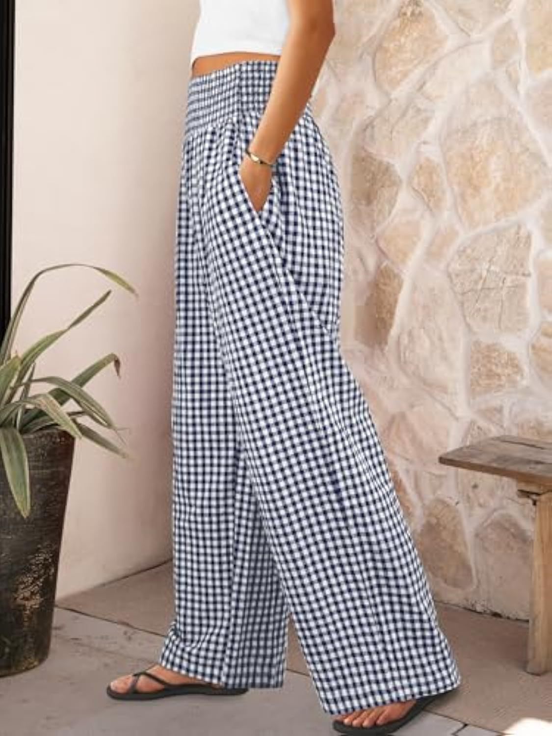 Plaid™ | Pantalones Largos Elegantes