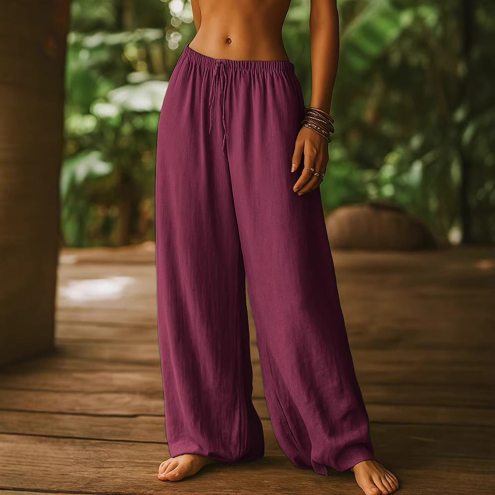Cayenne™ | Pantalones de Algodón-Lino Sueltos