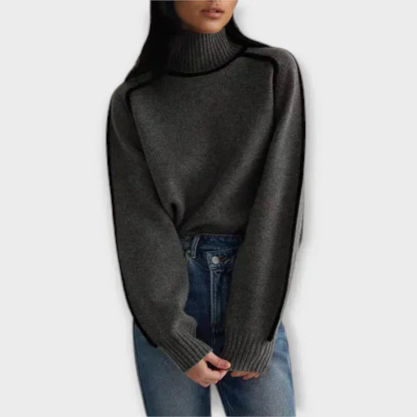 Emilia™ | Suéter de cuello alto suave y elegante
