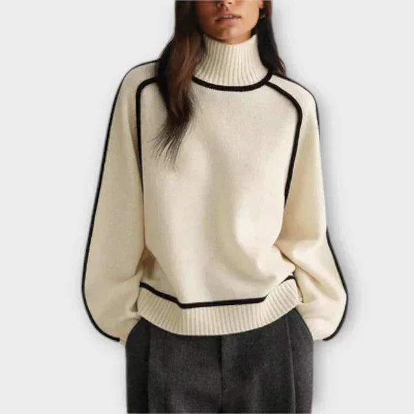 Emilia™ | Suéter de cuello alto suave y elegante