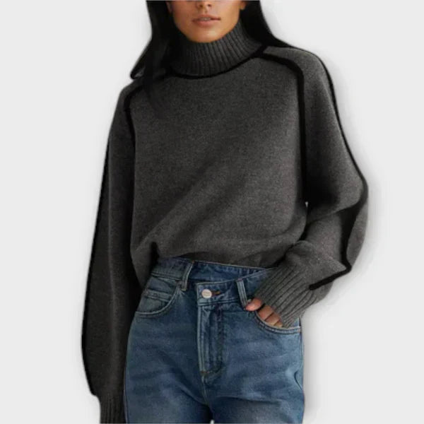 Emilia™ | Suéter de cuello alto suave y elegante