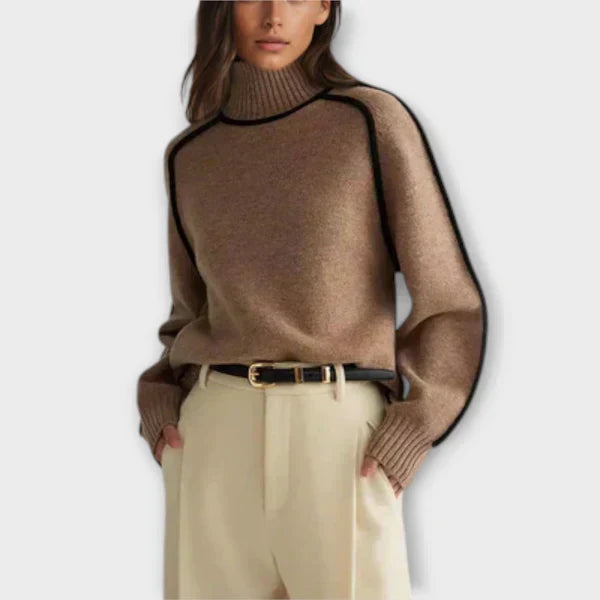 Emilia™ | Suéter de cuello alto suave y elegante
