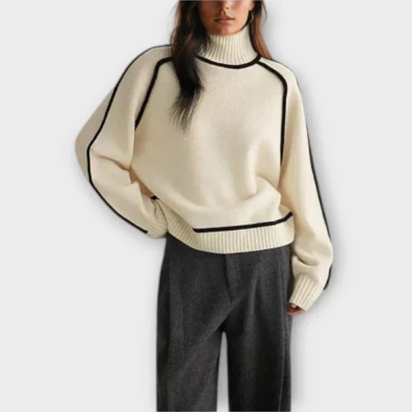 Emilia™ | Suéter de cuello alto suave y elegante