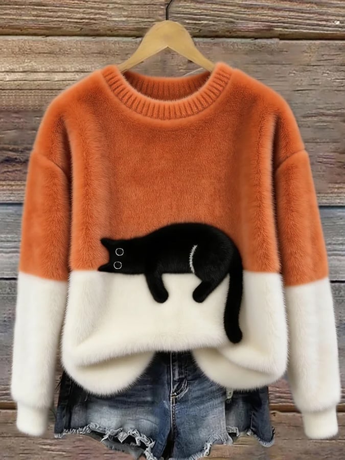 LUNA™ | Sudadera Femenina con Estampado de Gato