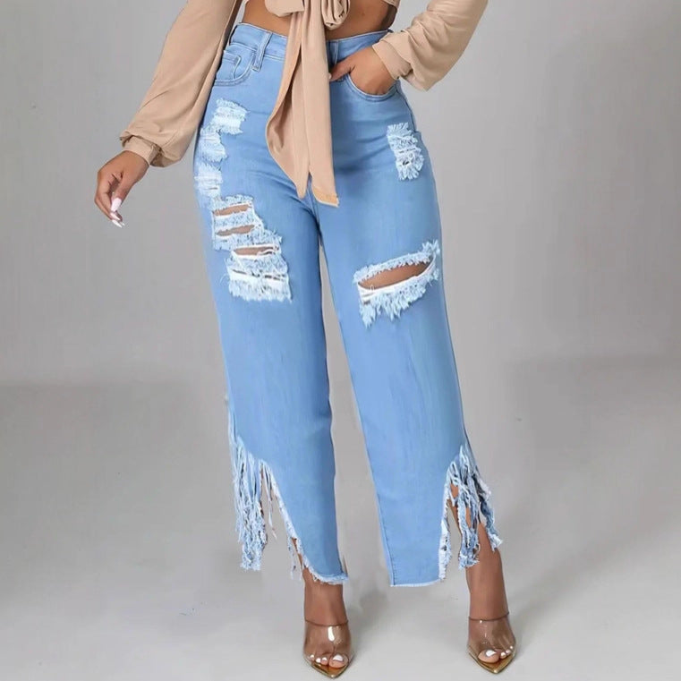 Flair™ | Jeans Desgastados Lavados