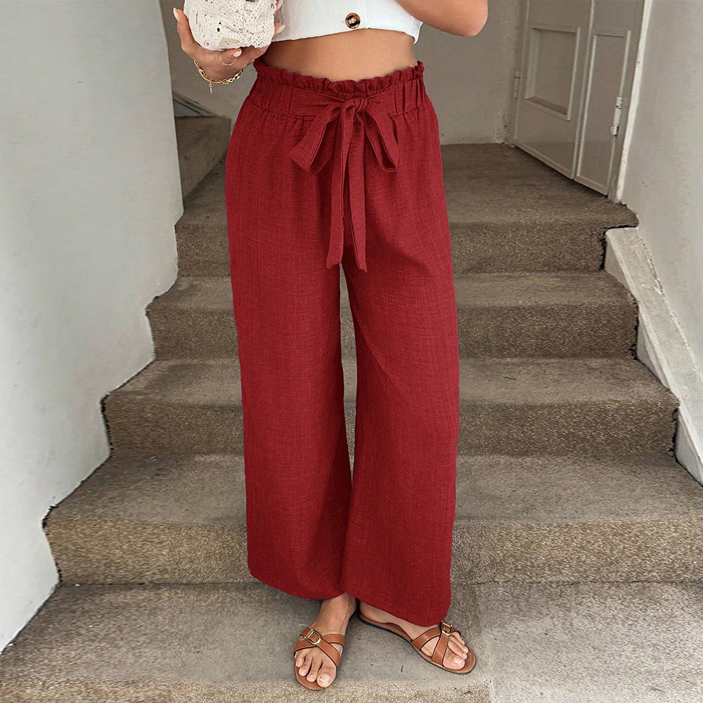 Leonor™ | Pantalones de Cintura Alta con Cordón